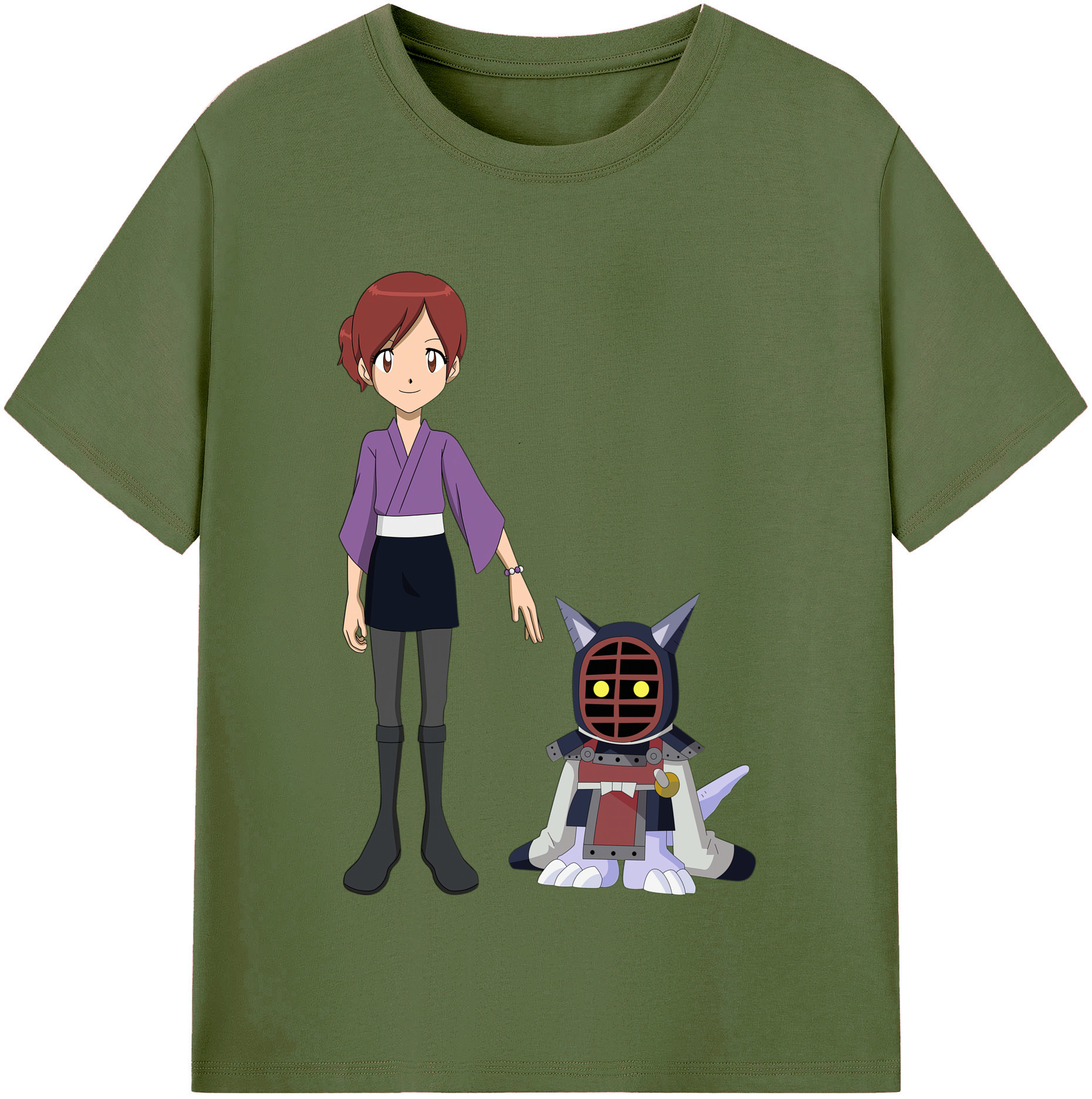 （画像用） Digimon デジタルモンスター/デジモン 綿100％半袖Tシャツ（フロントプリント）